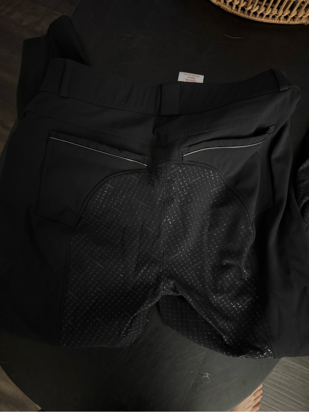LeMieux Black Equestrian Breeches with Full Seat - Picture 4 of 5